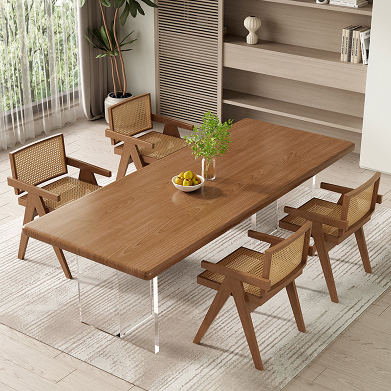 Ealon Modern simple style solid wood dining table , 29.5"H x 70.8"L x 31.4"W