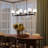 Rigsby Six-Light Matte Black Linear Chandelier-127380319