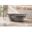 Vast Studio Aged Brass Freestanding Oval Bathtub –  Brass/Green Interior Deep Soaking Solid Surface Tub with Metallic Luxury Finish & Contemporary Spa-Inspired Design