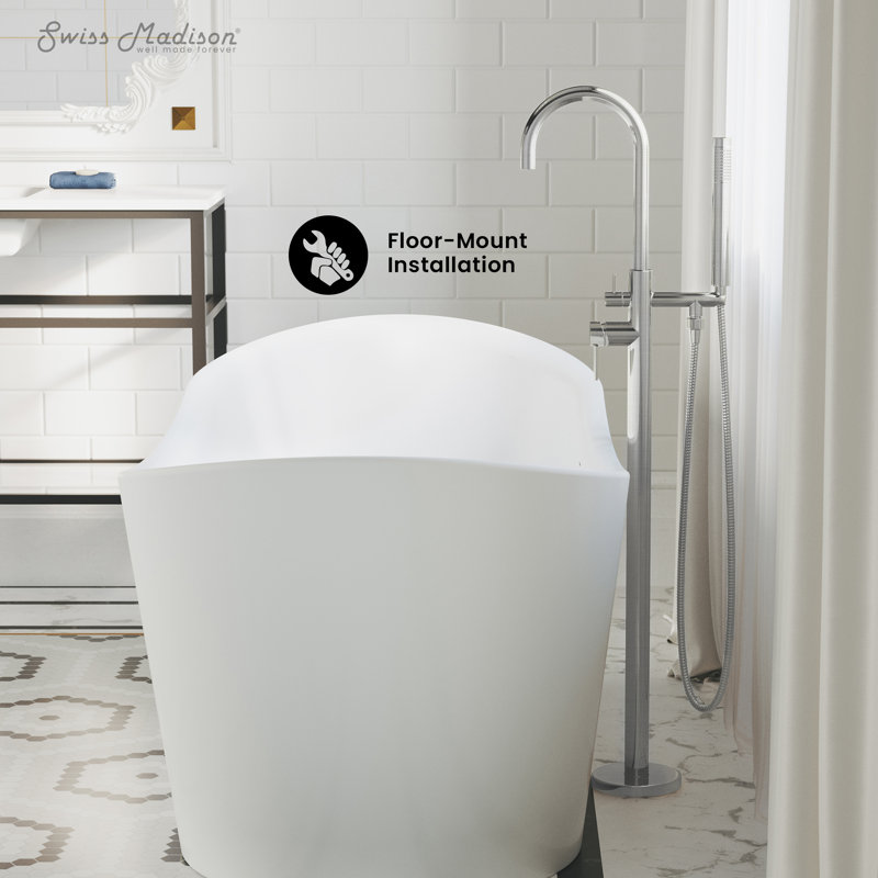 Ivy Freestanding Bathtub Faucet, Chrome