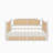 Upholstered Smart LED Bed Frame With Adjustable Height Headboard,No Box Spring Needed,Easy Assembly