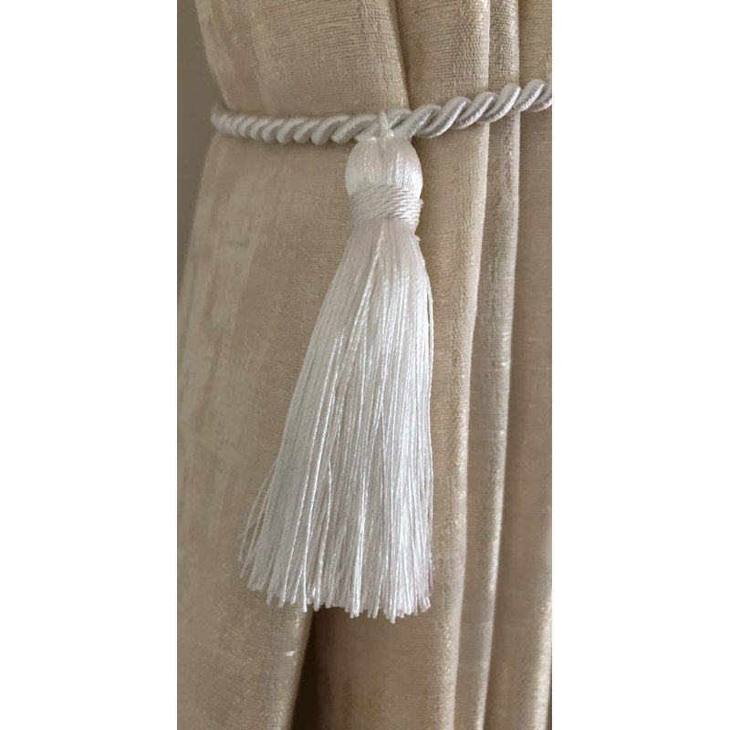 Raymond 2cm Curtain Holdback/Tieback, White
