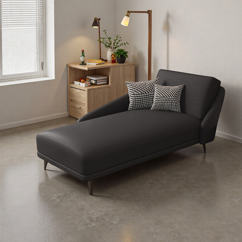 Chaise d'appoint de luxe avec structure en bois massif, Orienté à droite, Noir, noir, noir, noir