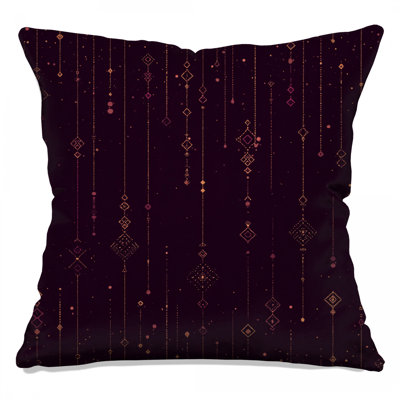 Geometric Shapes Throw Pillow, Abstract Double Sided Pillows