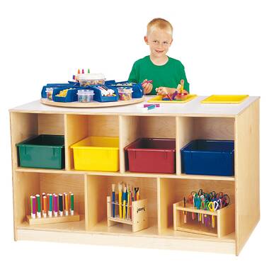 Jonti-Craft® 10 Compartment Manufactured Wood Shelving Unit