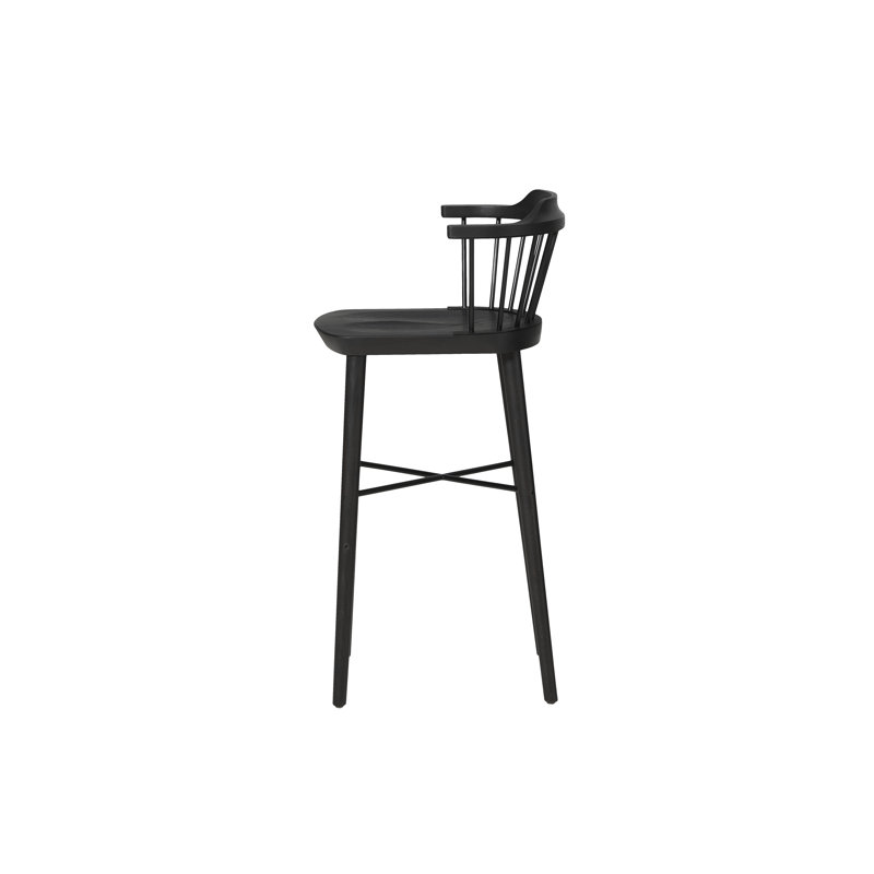 Exchange Bar Chair, Black