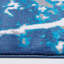 Tapis bleu abstrait Gouveia-29881820
