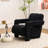 Upholstered Teddy Tufted Armchair-587008083