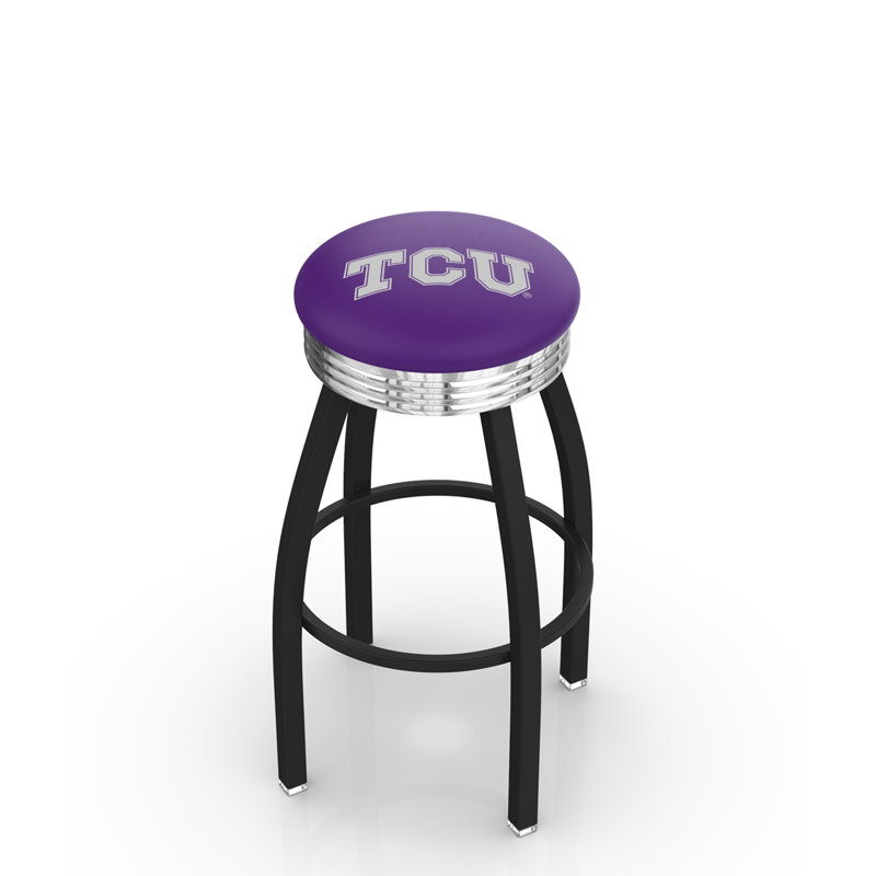 Tabouret de bar Logo Series, Tabouret de bar d'une hauteur de siège de 30 po, Chrome soudé solide, TCU