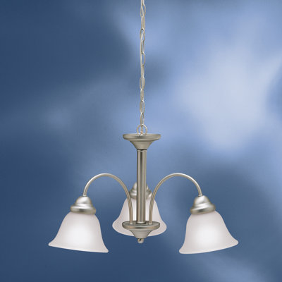 Lustre classique / traditionnel à 3 lumières avec abat-jour Wynberg