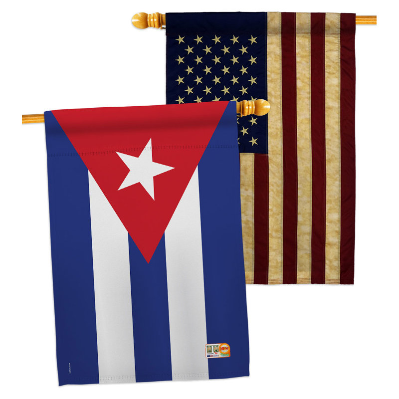 Double Sided 40'' H x 28'' W Polyester House Flag