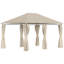 Pavillon de jardin escamotable de 13 x 10 pi, 6 auvent instantané à parois latérales complètes avec moustiquaire et panneaux d'intimité, abri extérieur de protection UV pour patio ou camping, kaki