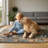 Vintage Botanical Floral Birds Navy Area Rug-1722971988