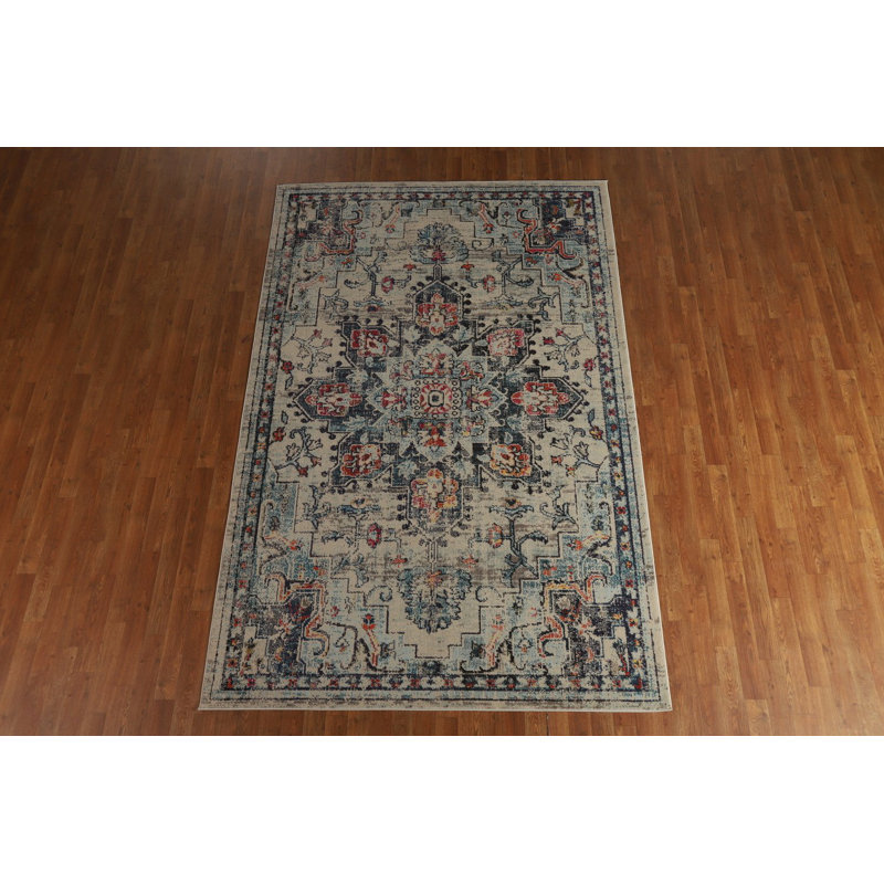 Tapis turc traditionnel géométrique 6 x 9