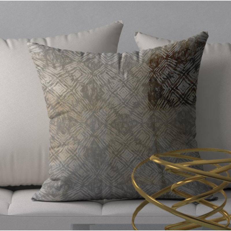 Housse et insert de coussin carré Famous Satisfaction, 18" x 18"