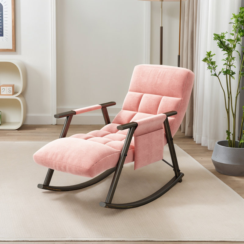 Chaise berçante l 23,28 po, Rose