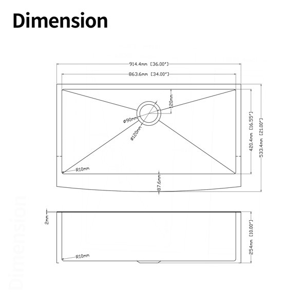 Dimensions du produit