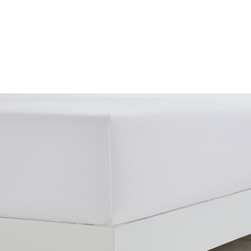 Soft Microfiber Fitted Sheets Moisture Wicking Fitted Bed Sheets Fits Up to 16" Deep Pocket, White, Queen