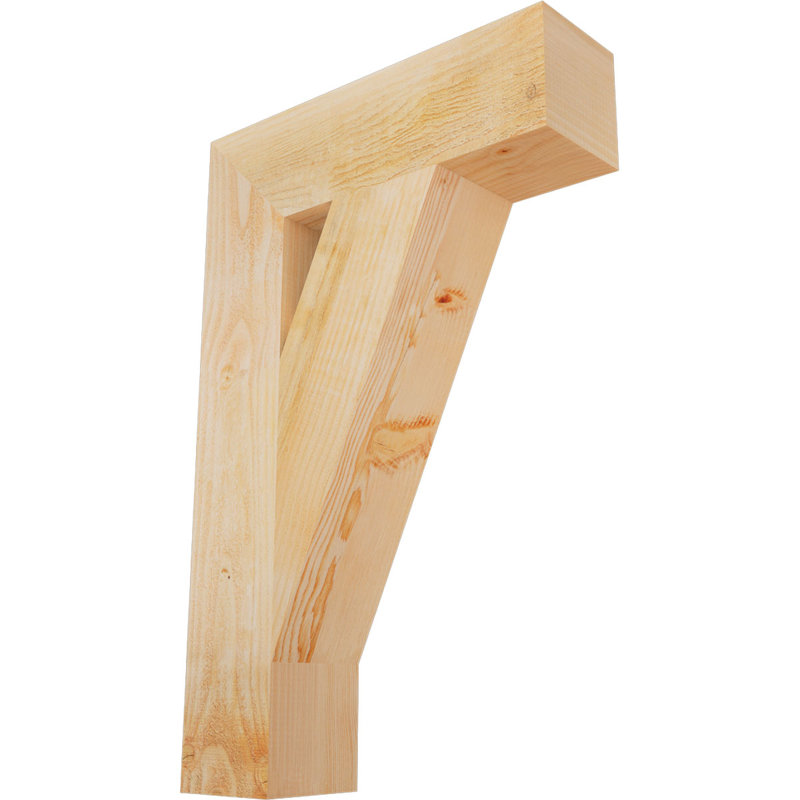 Support de bloc traditionnel, Douglas (sciage brut), H 34 po x l 6 po x P 22 po