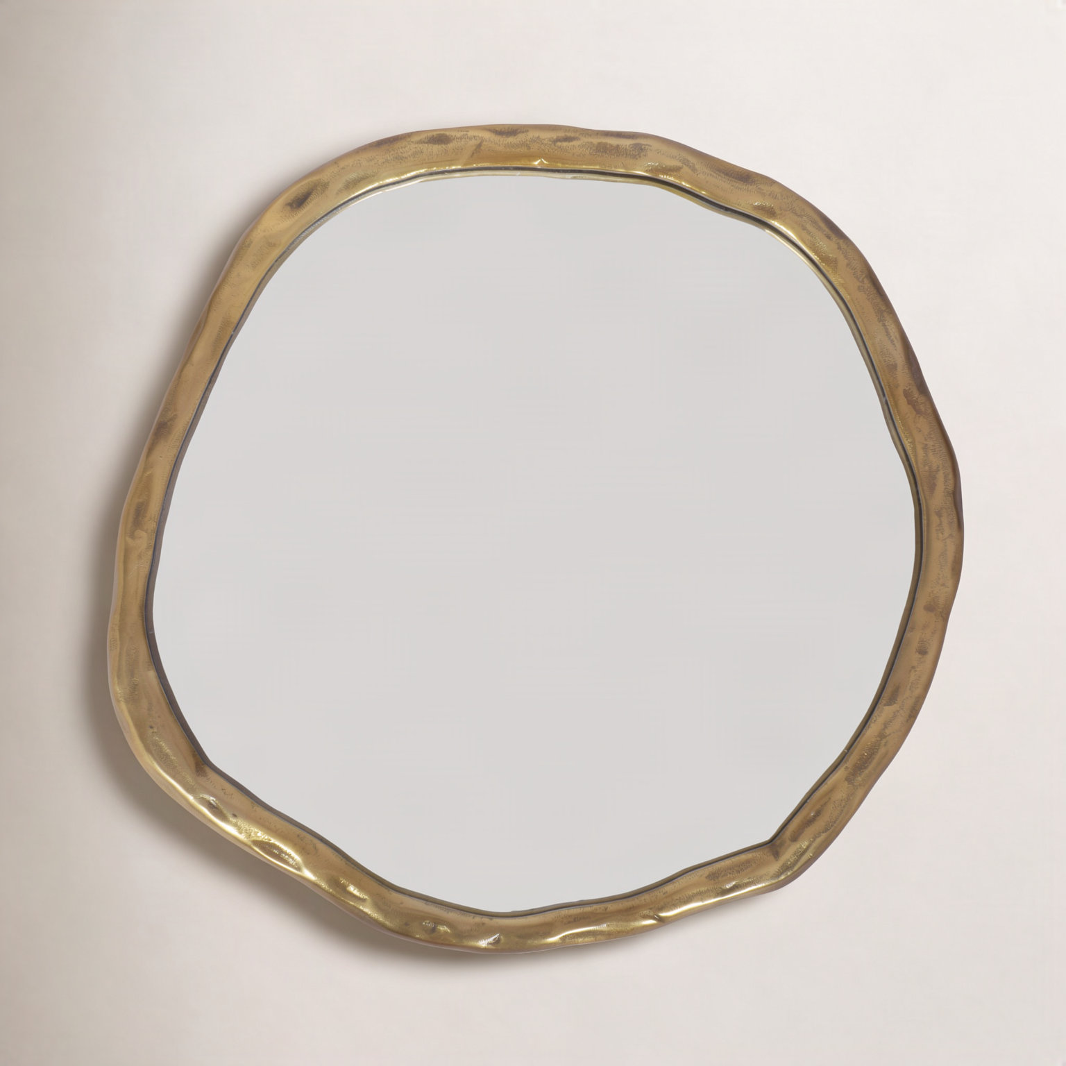 Nola 24" Accent Mirror, 24" x 24", Gold