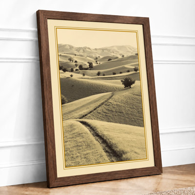 Agricultural Landscape Vintage - Framed Print