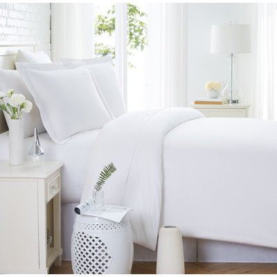 Southshore Fine Linens Classic Collection 300-threac count Cotton Percale Duvet Cover Set