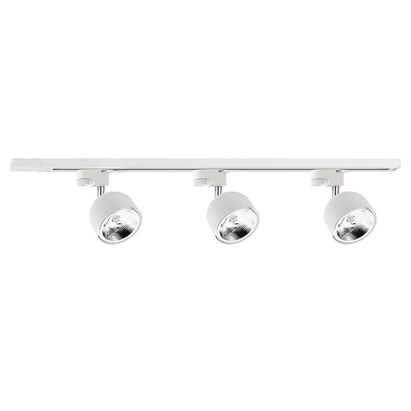 Borealis 17cm 3 -Light Track Kit, White, White
