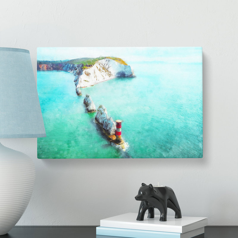The Needles Isle of Wight - Wrapped Canvas, 60cm H x 91cm W x 4cm D