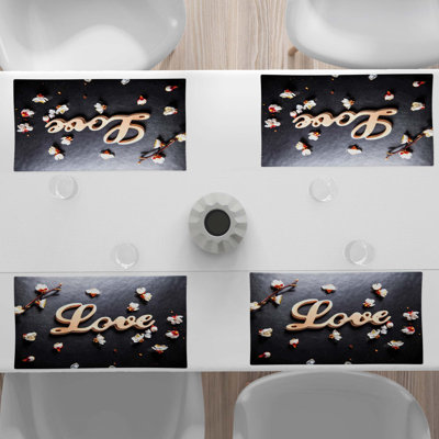 Polyester Floral Rectangle Placemat