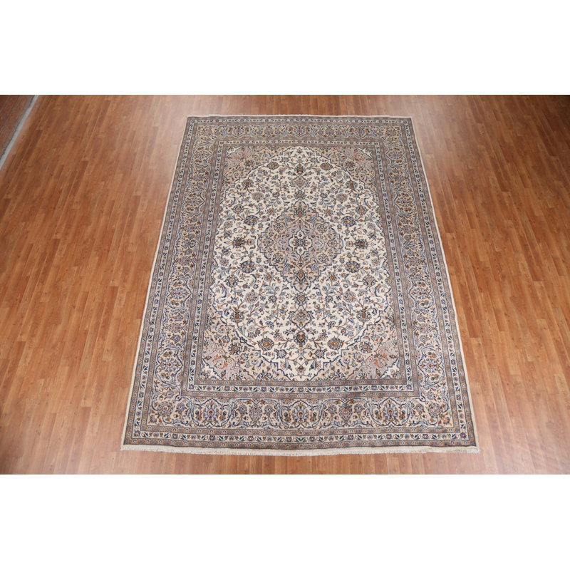 Tapis rétro en laine 8 x 11