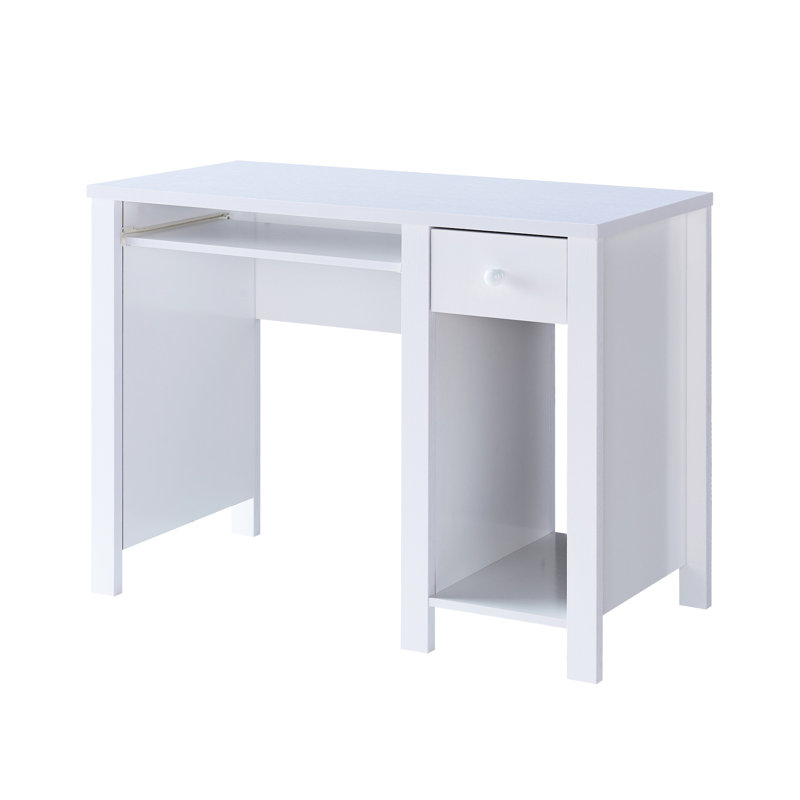 Bureau d'ordinateur portable 39 po, blanc