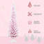 Arbre de Noël artificiel enneigé avec forme de crayon et branches pleines de neige pour une décoration intérieure festive