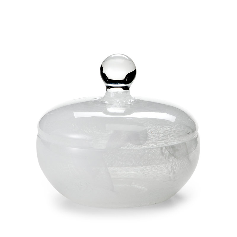 Bianca Glass Bathroom Storage Container