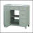 36" Bathroom Vanity With Solid Pine Frame, 1 Soft Close Door And 3 Drawers , Modern Storage Cabinet-1240031140