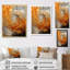 «Gold Orange Desert Mirage Spiral», reproduction sur toile à spirales abstraites-501479518-501479510