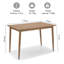 Burton Metal Base Dining Table