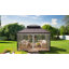 Annelen Dakota Fields Black Fabric Screen for Gazebo