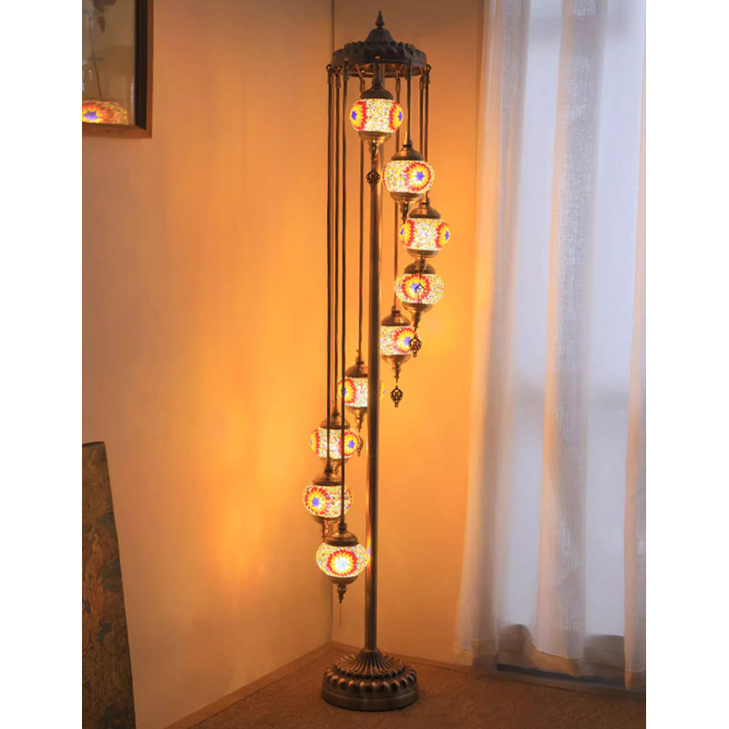 Lampe sur pied en verre Cascade