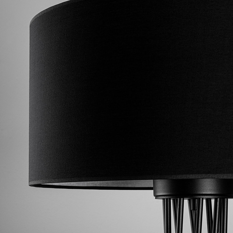 68.78'' Black Traditional Floor Lamp, Brown
