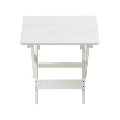 Ensemble de petite table pliante et de chaises avec 2 chaises et table rectangulaire blanc