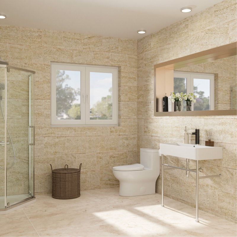 Évier de console de salle de bain durable avec trop-plein, polyvalent pour divers environnements, Argent argent
