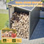 Remise de rangement en métal pour outils de jardin 10 pi x 4 pi-125898107