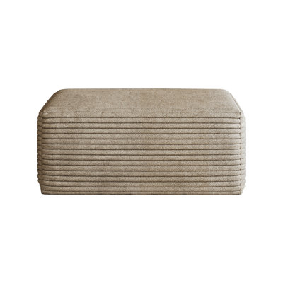 Pouf de canapé, aucun assemblage requis (tissu en velours côtelé duveteux)