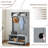 Modern Classic Hall Tree With Shoe Rack Bench And Coat Hooks For Hanging Storage, Entryway Bench With Open Shelves And Shoe Cabinets 40.16"W*18.58"D*64.17"H GRAY