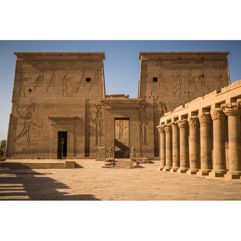 " Aswan Temple, Egypt " by Benoitle5, 24" H x 36" W x 1.25" D