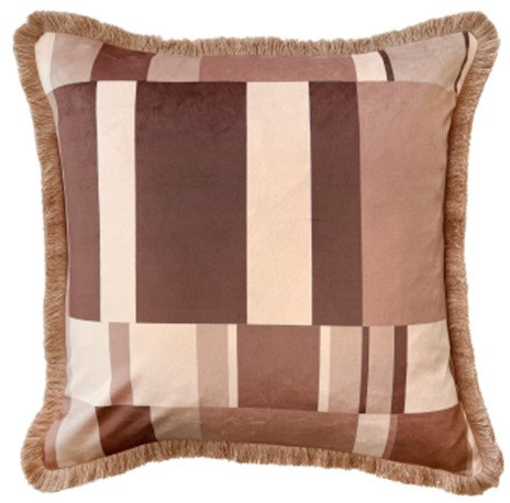 Delong Abstract Pink Cushion