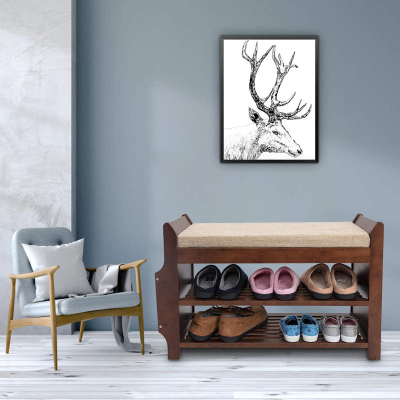 Ellina Bamboo Storage Bench