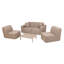Ensemble de canapé modulaire et repose-pieds 4 places Deko Living-116417256