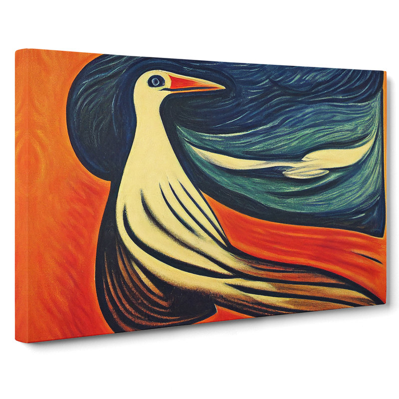 Ethereal Bird Abstract - Wrapped Canvas, 40cm H x 60cm W x 3cm D