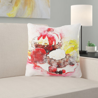 Outdoor Reversible Throw Pillow